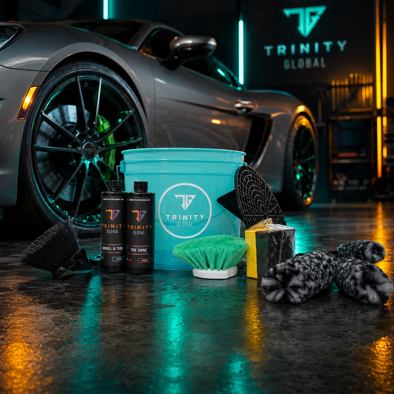 Wheel Cleaner Kit Bundle Package